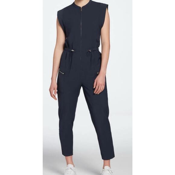 Calia By Carrie Underwood Womens Soft Utility Jumpsuit Blue Sleeveless  Large - Picture 1 of 7